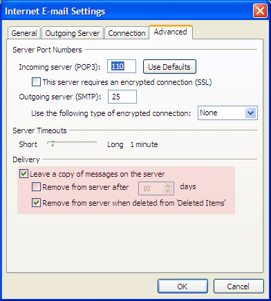 Advanced Server Settings Advanced Server Settings
